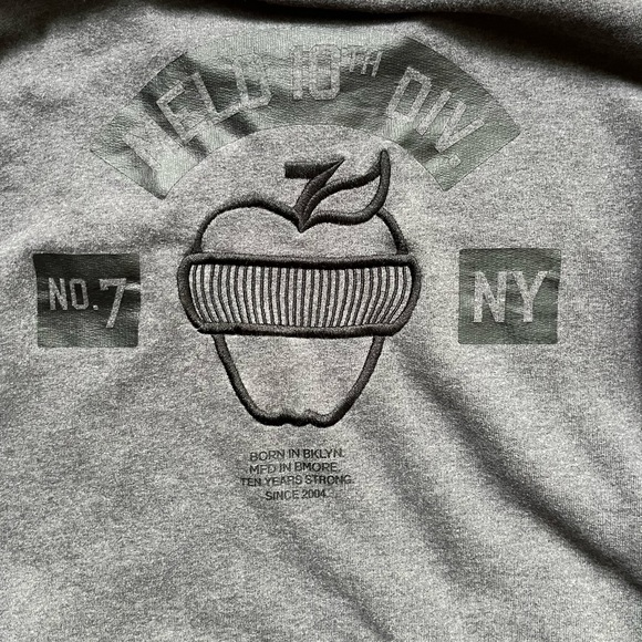 Air Jordan Nike Men’s Melo 10th Division Crewneck Sweatshirt Medium Gray Pockets - Picture 5 of 8